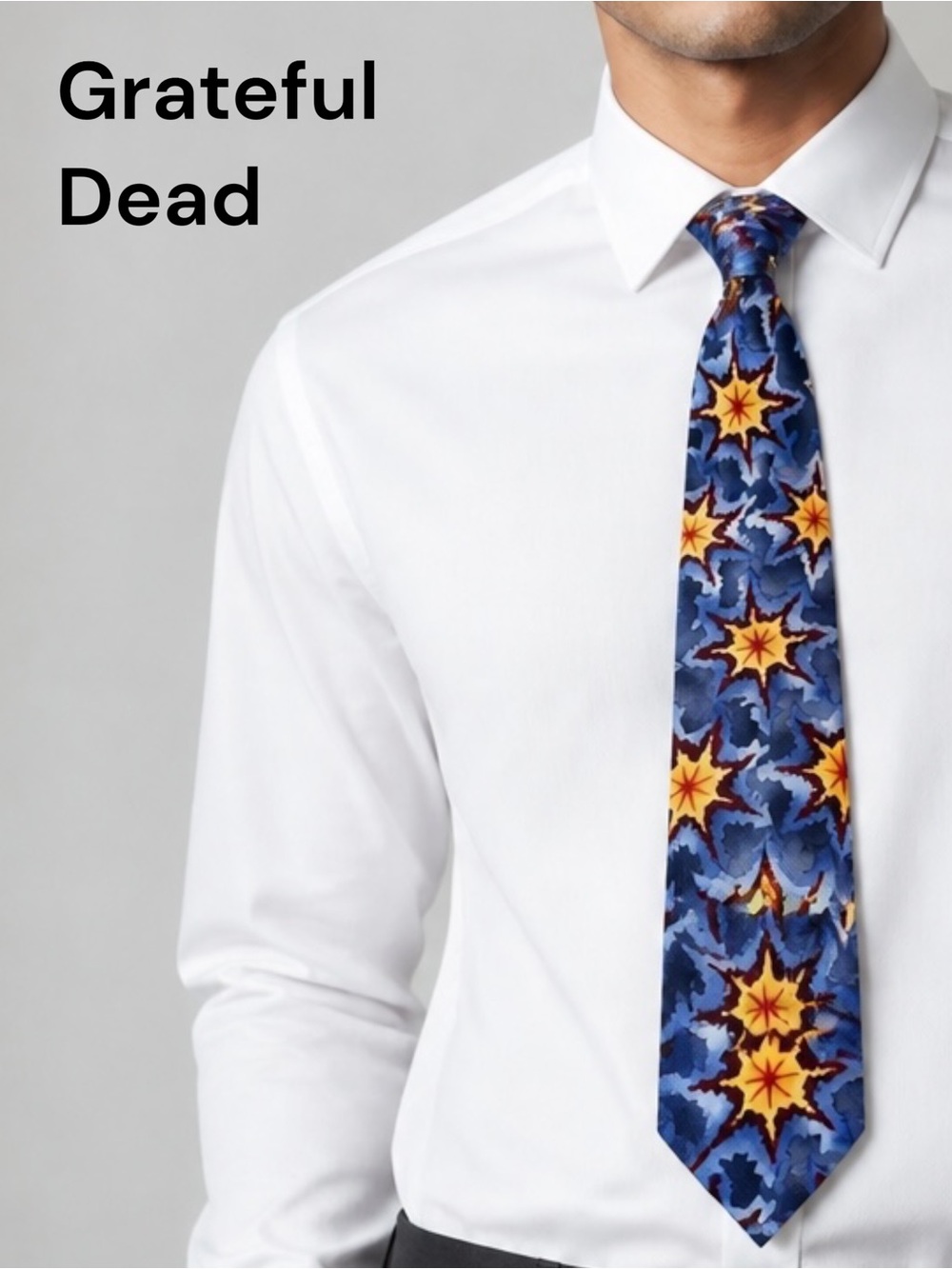 Grateful Dead Dark Star Second Set Tie Psychedelic Starburst Vintage Necktie